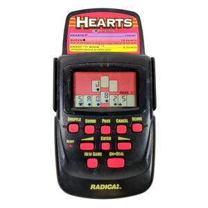 Radica Hearts Electronic Handheld Card Game Model 3661 TESTED Vintage Retro Toy